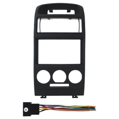 Kit Moldura Painel 7 Pol Astra Ar Analogico 1998 99 2000 01 02 03 04 05 06 07 08 A 2012 2 Din Preto Chicote Som