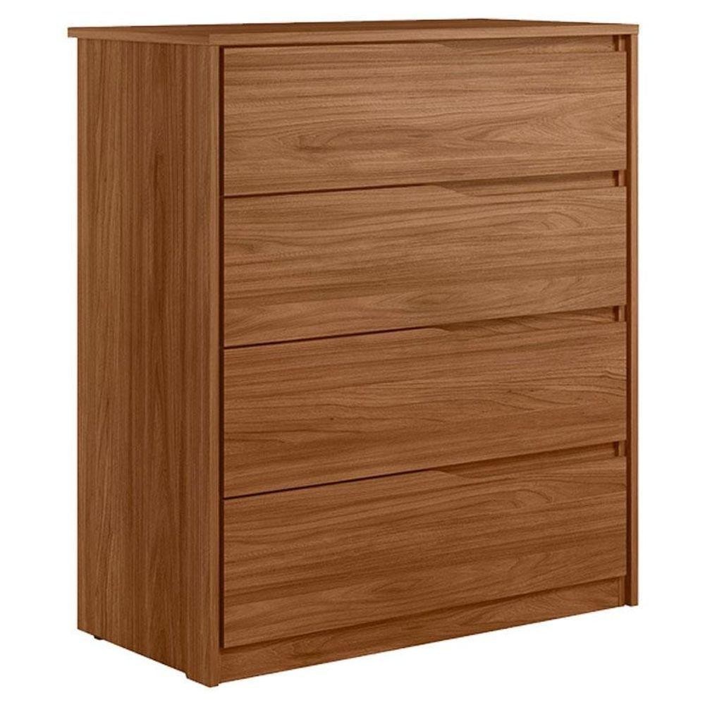 Cômoda átria 4 Gavetas Nogueira Touch Demóbile - Demartêz - Home & Living