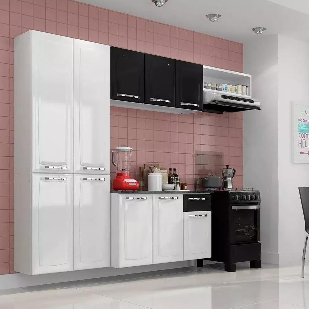 Cozinha Aço Compacta Amanda Com Tampo Armário Aéreo Gabinete em Oferta na Shopee