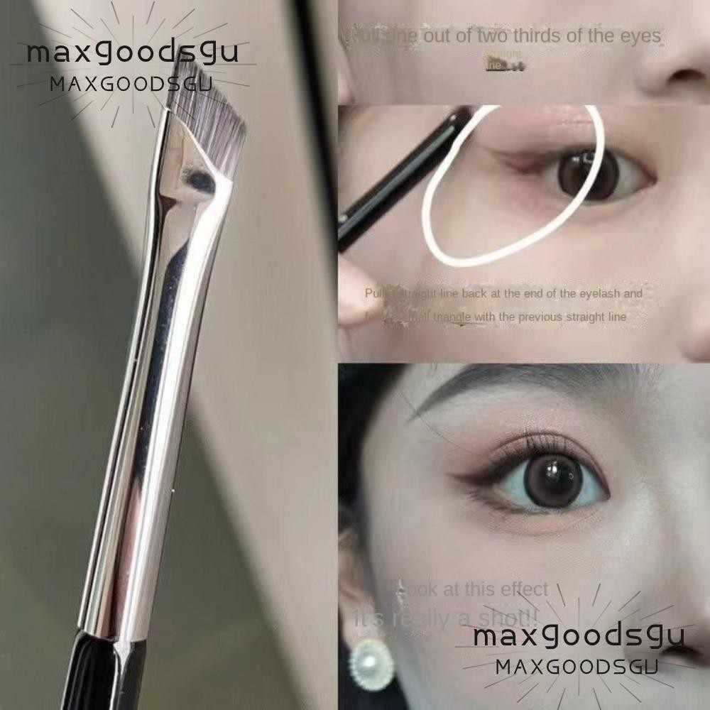 MAXGOODS Blade Eyeliner Brush , Escova Para Sobrancelhas De Ângulo Fino De Detalhe Ultra Fina Ferramenta De Maquiagem O Contorno Da Sobrancelha