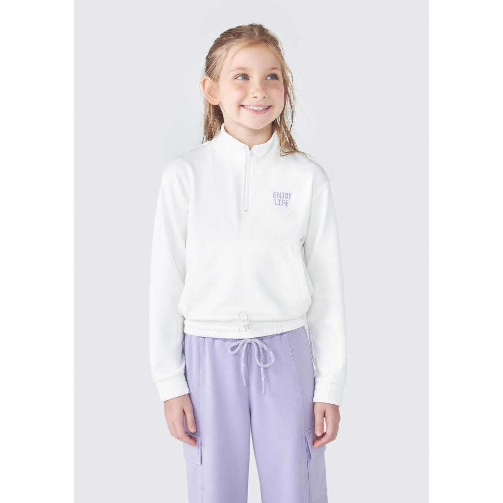 Blusão Infantil Menina Gola Alta Hering Kids em Oferta na Shopee