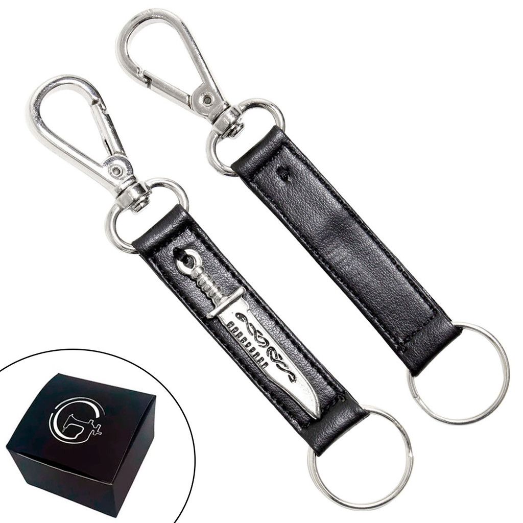 Chaveiro SLIM Tradicional Pingentes Personalizado Faca Sobrenatural Fecho Mosquetão