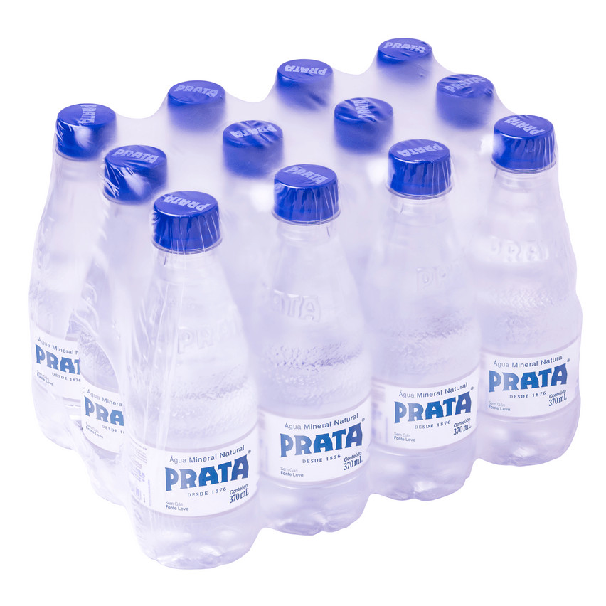 ÁGUA MINERAL PRATA SEM GÁS 370ML PACK C/12UNID