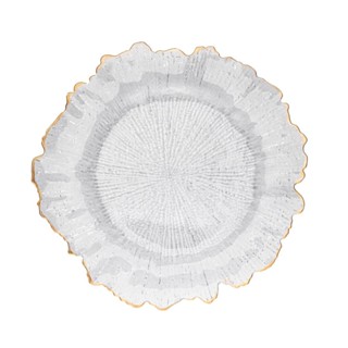 Sousplat Wolff de Plástico com Fio de Ouro 33cm em Oferta na Shopee