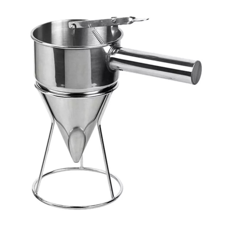 Funil Inox Dosador Confeiteiro Pinoquio liquidos fabricação de velas Dosador Para Líquidos em Oferta na Shopee