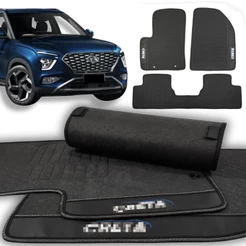 Tapete Borracha Compatível com Creta 2022 23 24 2025 Limited Impermeável Premium Pronta Entrega