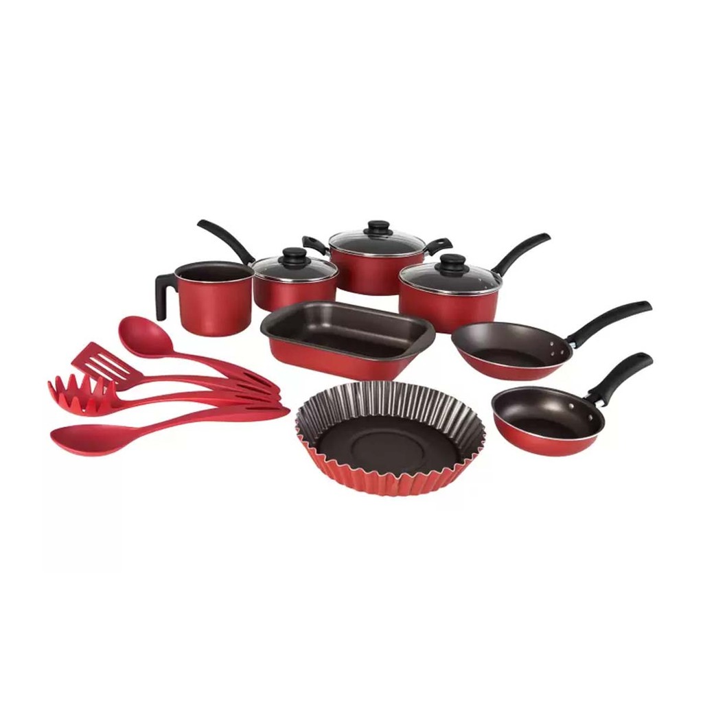 Conjunto Kit Panelas Tramontina 12 Peças Panela Tampa Vidro