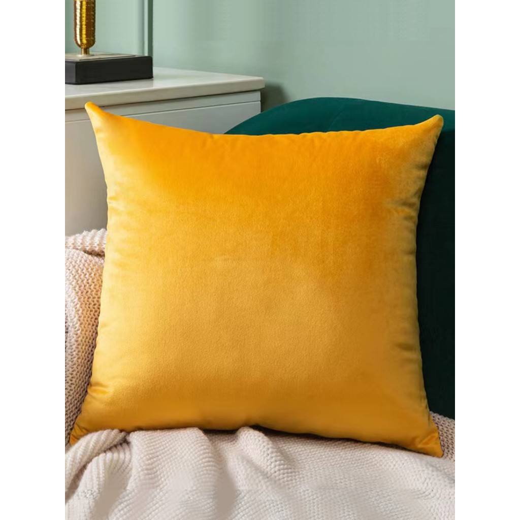 2 Peças Capa Para Almofada Suedes Aveludado Decorativo