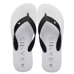 Chinelo Aramis Lines Branco Masculino Casual Confortável Solado Borracha Antiderrapante Original