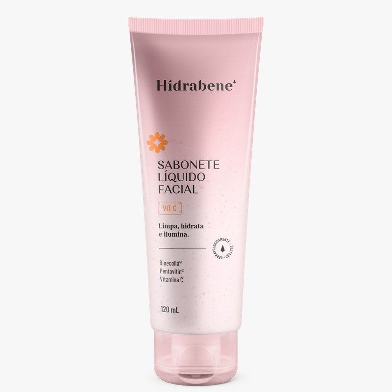 Sabonete Líquido Facial Hidrabene Hidratante VIT C 120ml