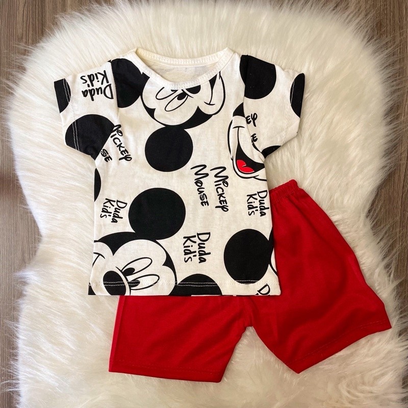Conjunto para bebê personagem Roupa para bebê do Mickey