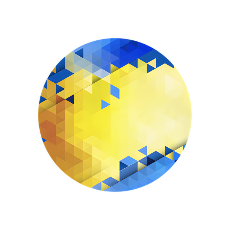 NOVO Painel Festa Infantil Redondo Geométrico Amarelo e Azul + Arco, Suporte incluso. Fazemos personalizado com qualquer tema. Confeccionado em Lona fosca, impressão de alta resolução. cenário , p/ Decoração