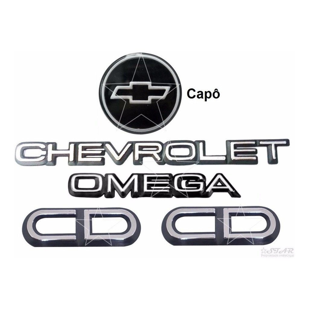 Símbolos Chevrolet Omega Cd + Gravata - 1992 À 1997
