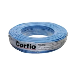 Fio Elétrico Flexível Corfio 750v 2,5mm Rolo 100mm Azul