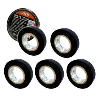 Kit 5 Fita Isolante Tecido 10m Chicote Elétrico Autocolante em Oferta na Shopee