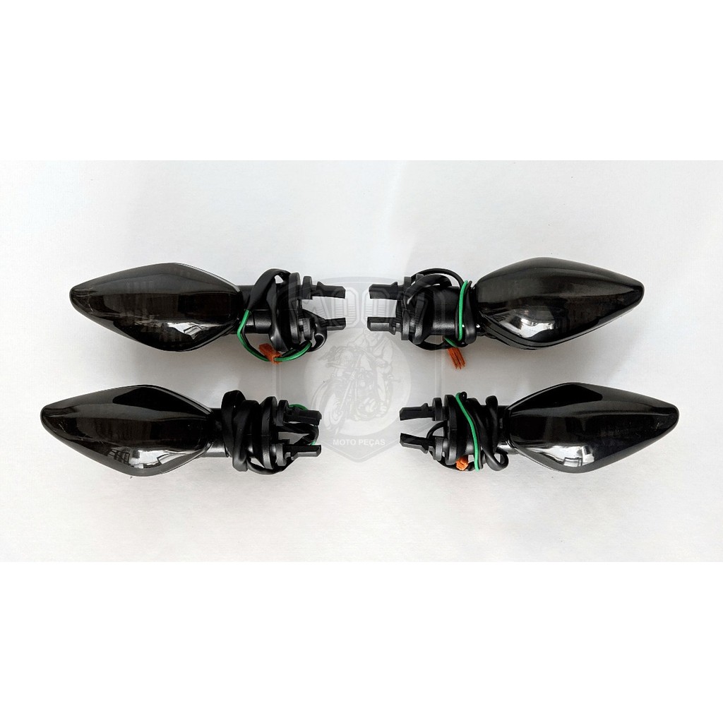 Jogo 4 Seta Moto Titan 160 2014 Fume Gvs Original Lampada em Oferta na Shopee