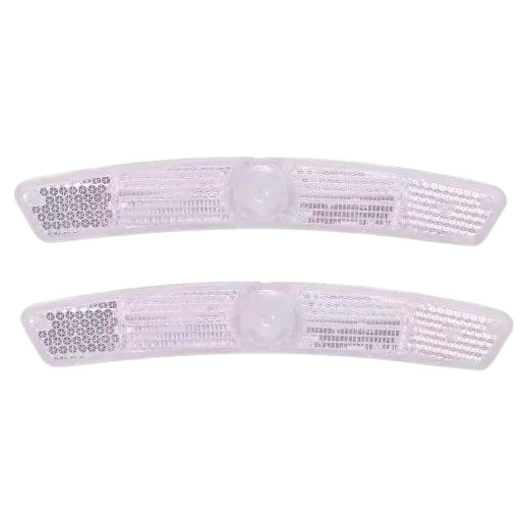 Par Refletor De Raios De Bicicleta Meia Lua Com Fixador Bike em Oferta na Shopee