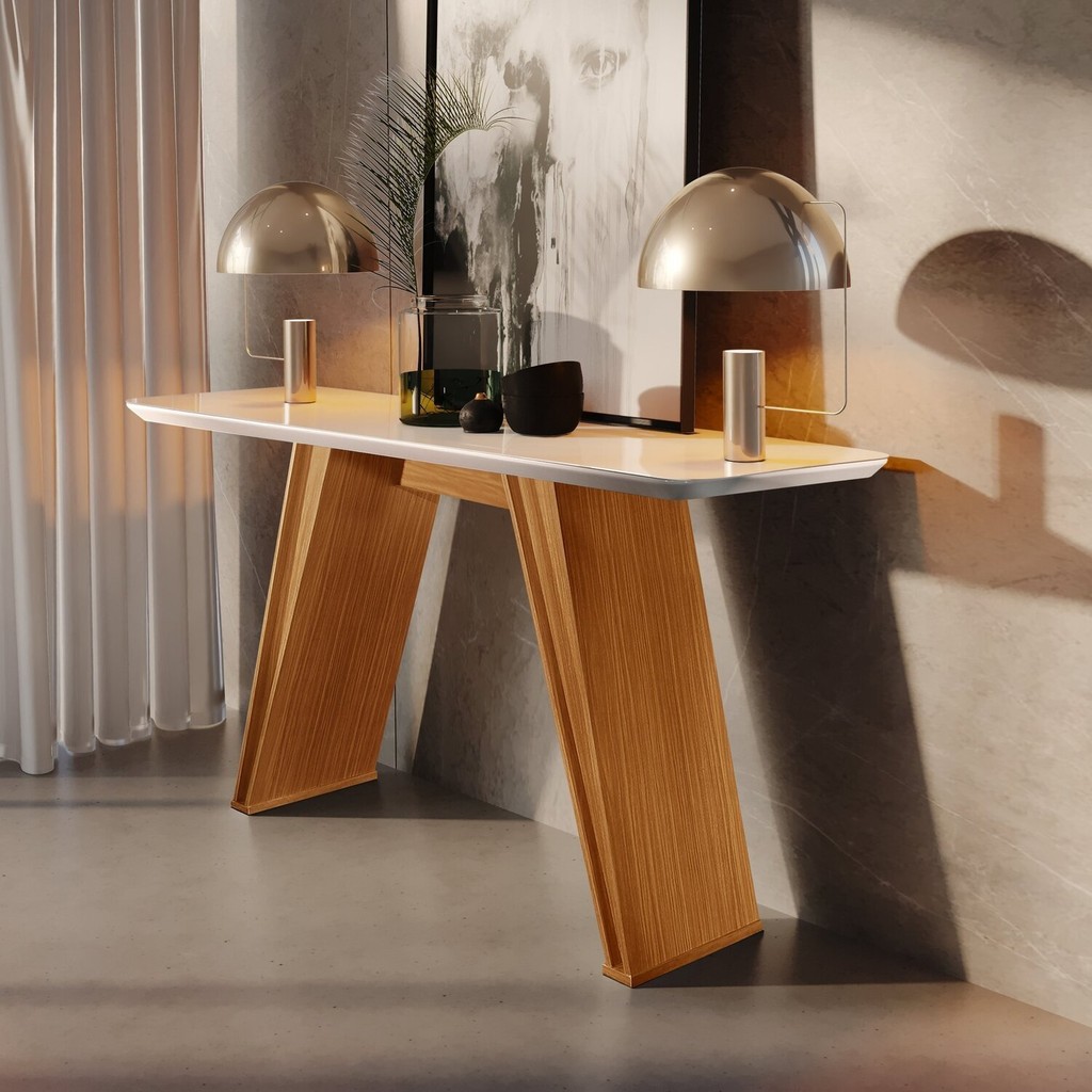 Aparador Laca/vidro 135x35cm Atena Design Alternativo - Home & Living