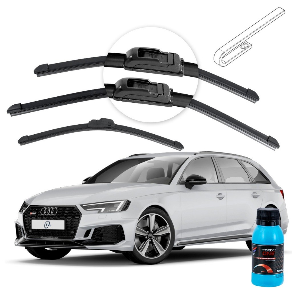 Palheta Limpador de Parabrisa Audi RS2 Avant ano 00 a 01 Universal Dianteira e Traseira