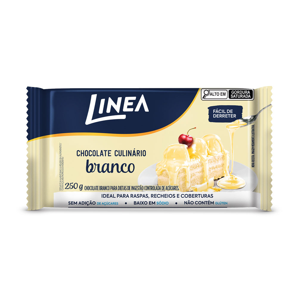 Chocolate Culinário Branco Linea 250g