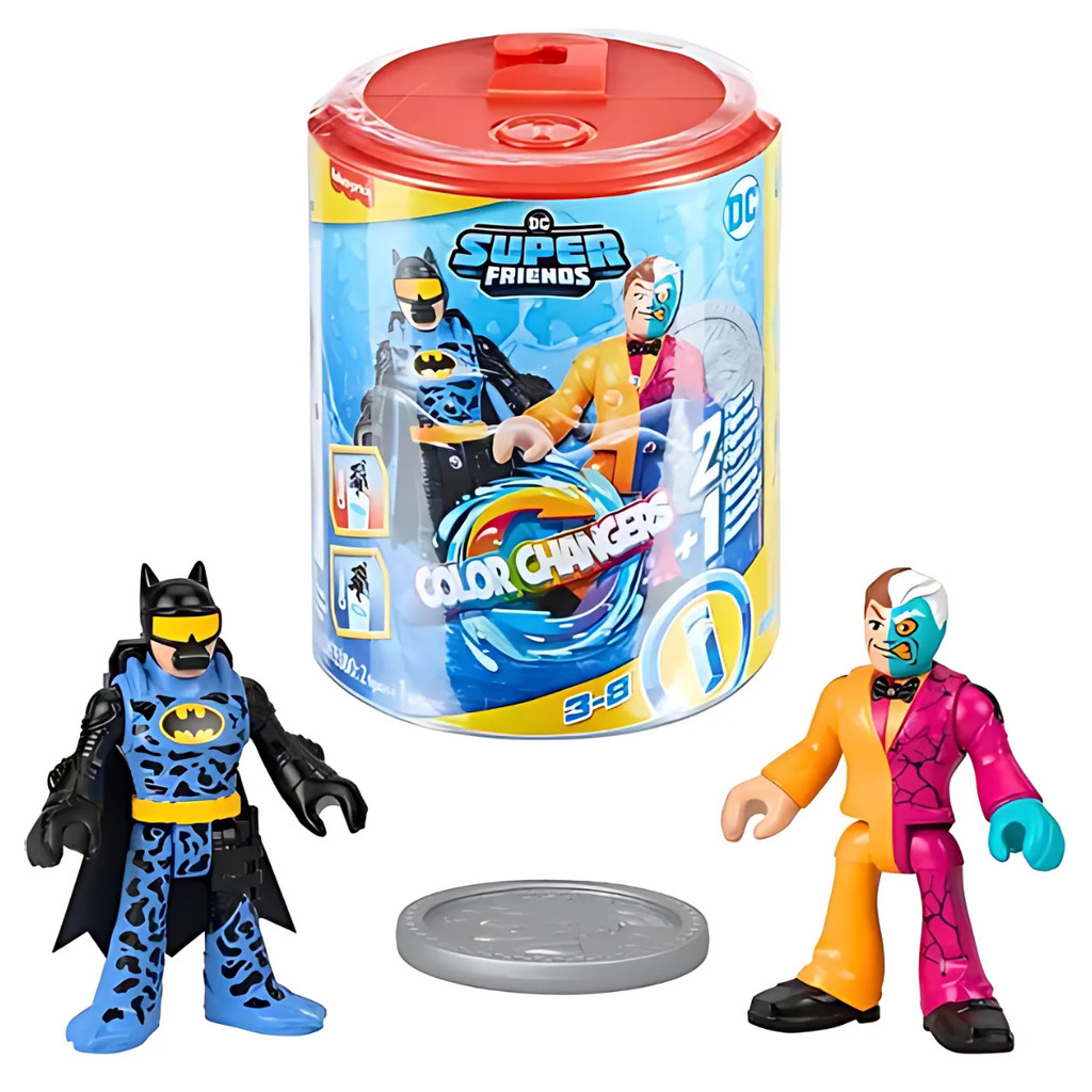 Batman E Duas Caras Imaginext Color Changers Muda De Cor HMX60 - Mattel