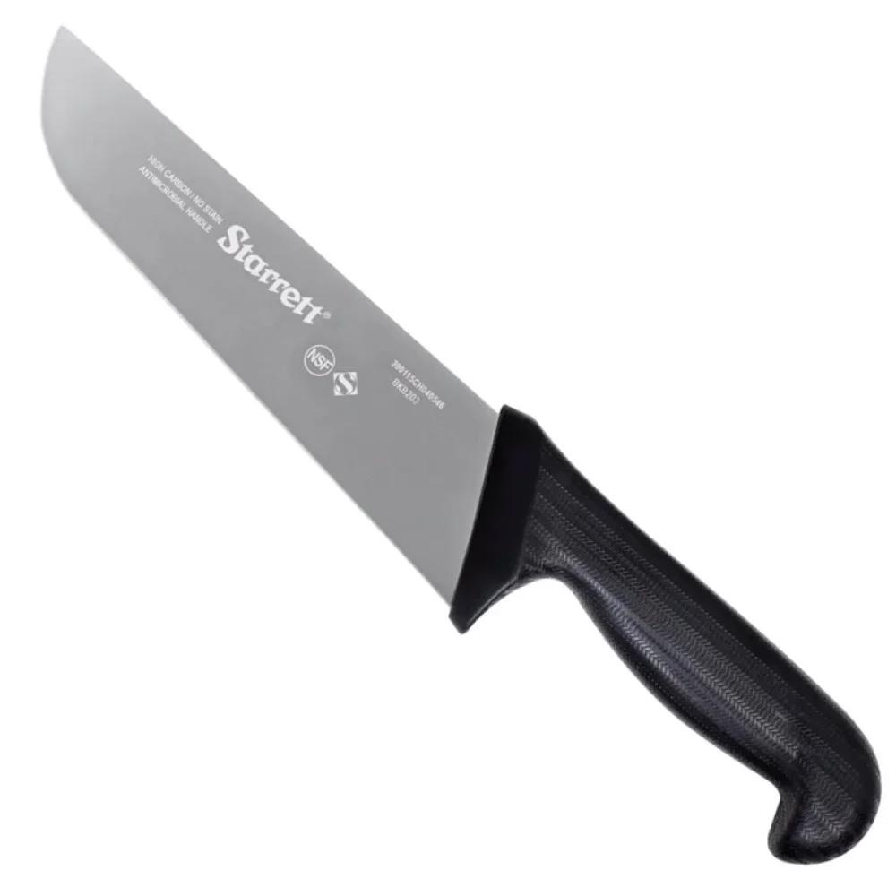 Faca de Carne Para Refile Aéreo Lâmina Reta Larga 10'' Com Cabo Preto (BKB203-10) - Starrett em Oferta na Shopee