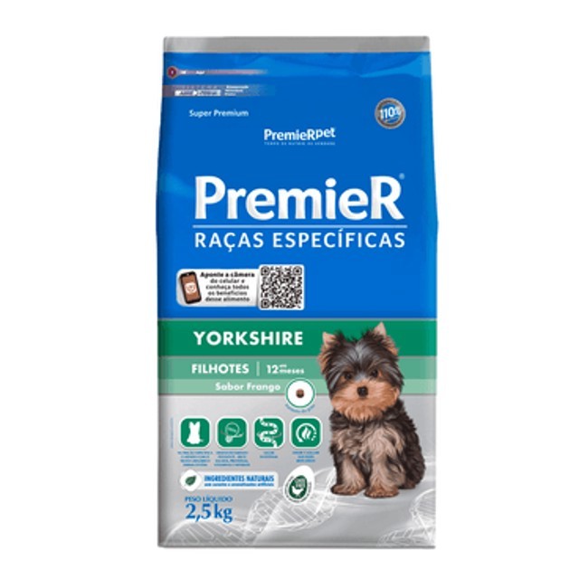 RACAO PREMIER YORKSHIRE FILHOTES 2,5KG