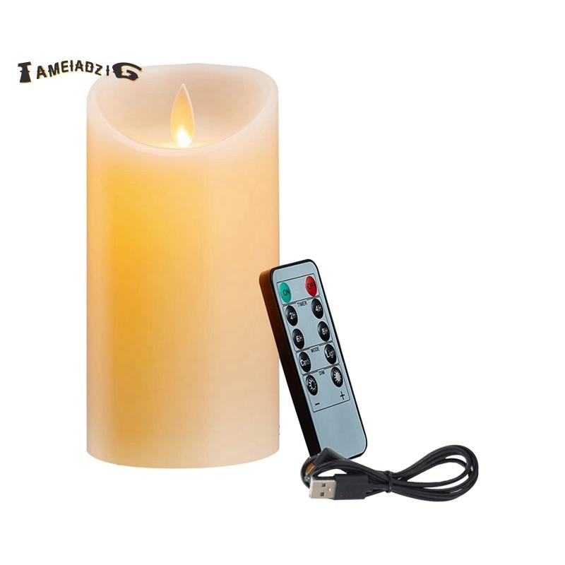 🔥Velas LED , Cintilantes Sem Chama , Vela Recarregável De Cera Real Com Controle Remoto A em Oferta na Shopee