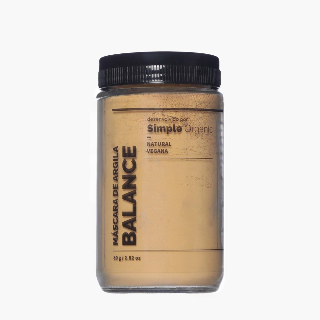 Máscara de Argila Balance Simple Organic em Oferta na Shopee