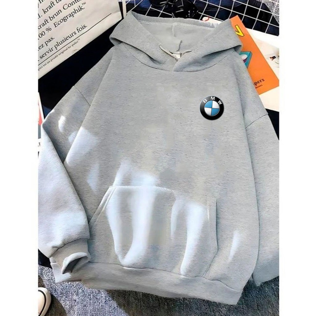 Blusa Canguru Inverno Capote Moletom Capote Unissex C/ Capuz Carros BMW clube Motor Marca Casual Exclusivo