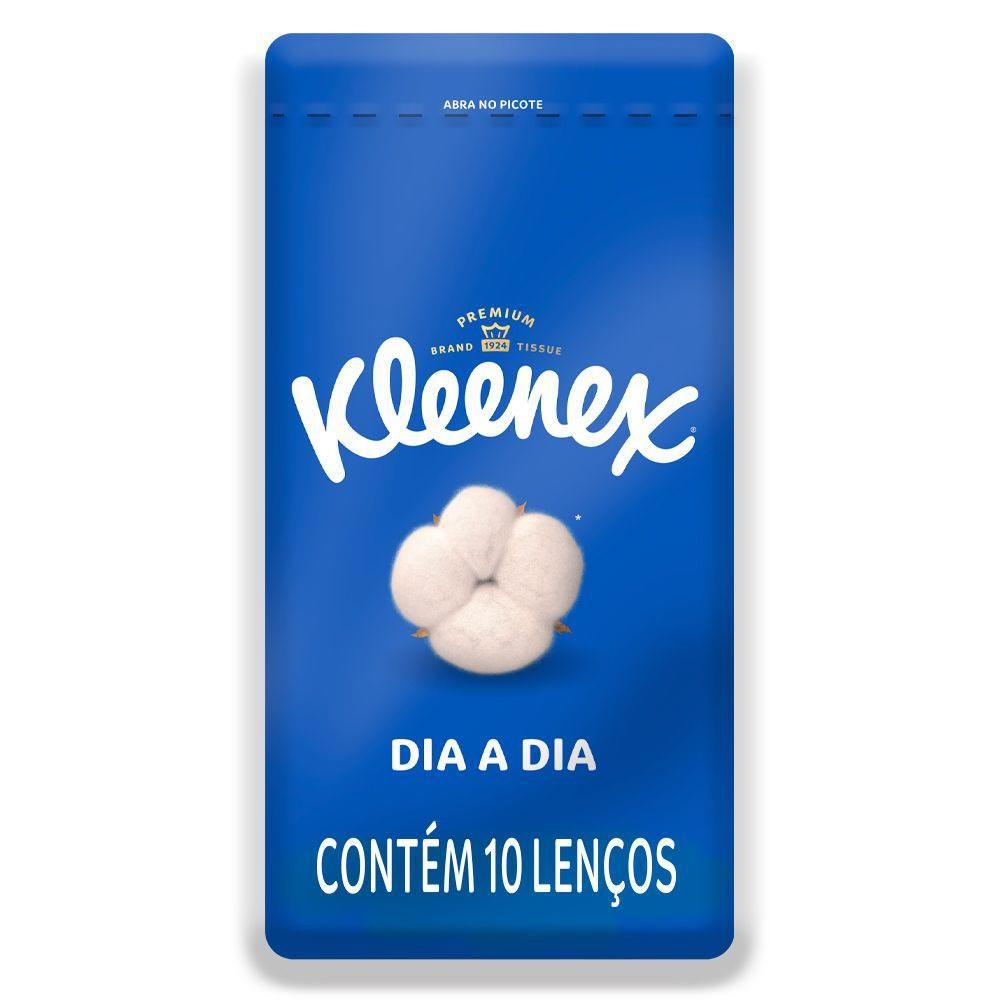 Lenço De Papel Kleenex Cores Embalagem Sortidas 10 Unidades Dia A Dia em Oferta na Shopee