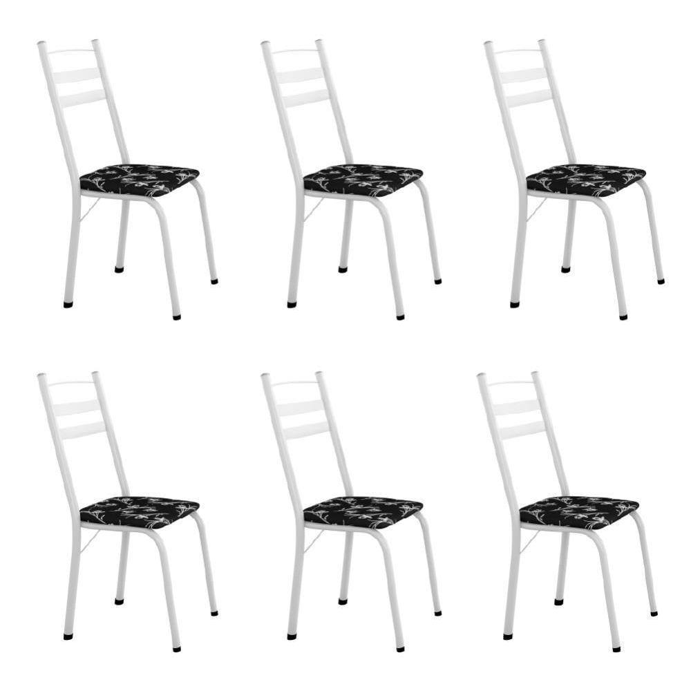 Conjunto Com 6 Cadeiras Tubular Itália Artefamol Branco em Oferta na Shopee