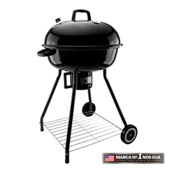 Churrasqueira A Carvão Portátil Aço Inox Esmaltado Hamilton Beach American Style Bafo