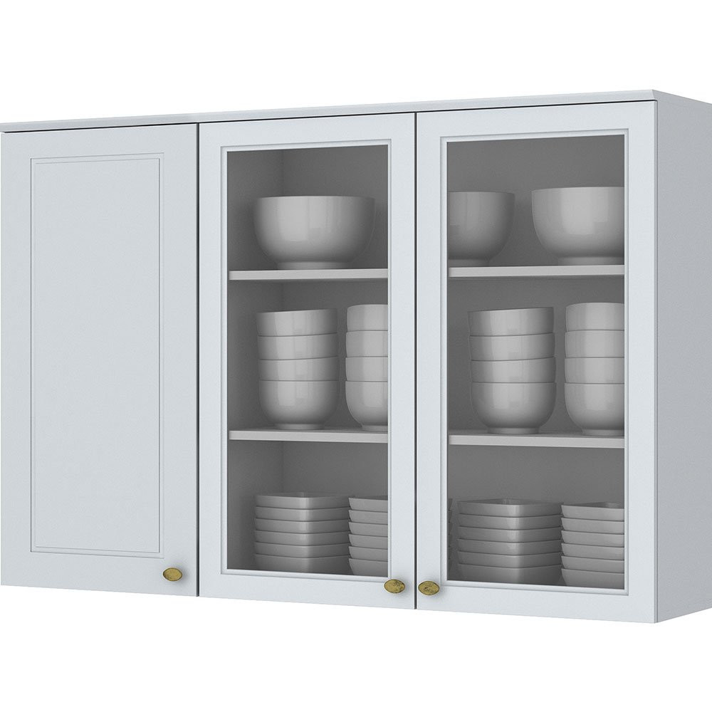 Armário Aéreo Henn 120cm 3 Portas Americana em Oferta na Shopee