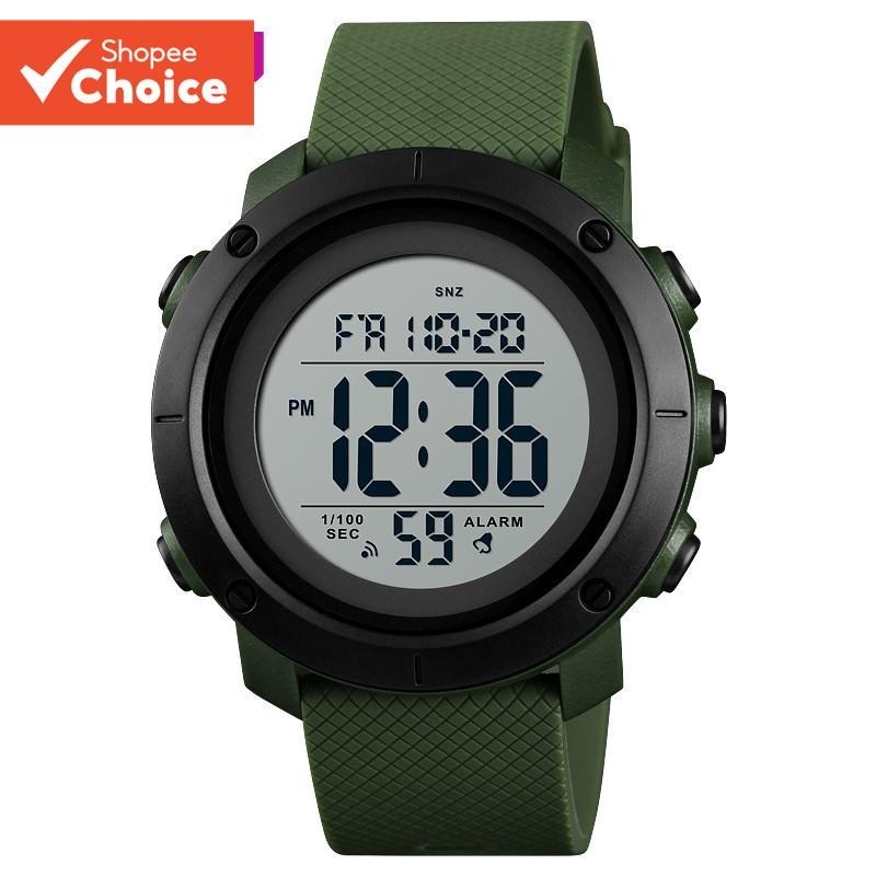Relógio Despertador Digital SKMEI 1434-Esportivo Masculino De Luxo , 5ATM À Prova D'água