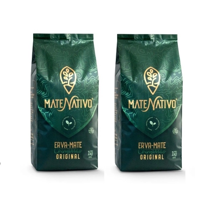2 Erva Mate Chimarrão MATE NATIVO ORIGINAL 1kg