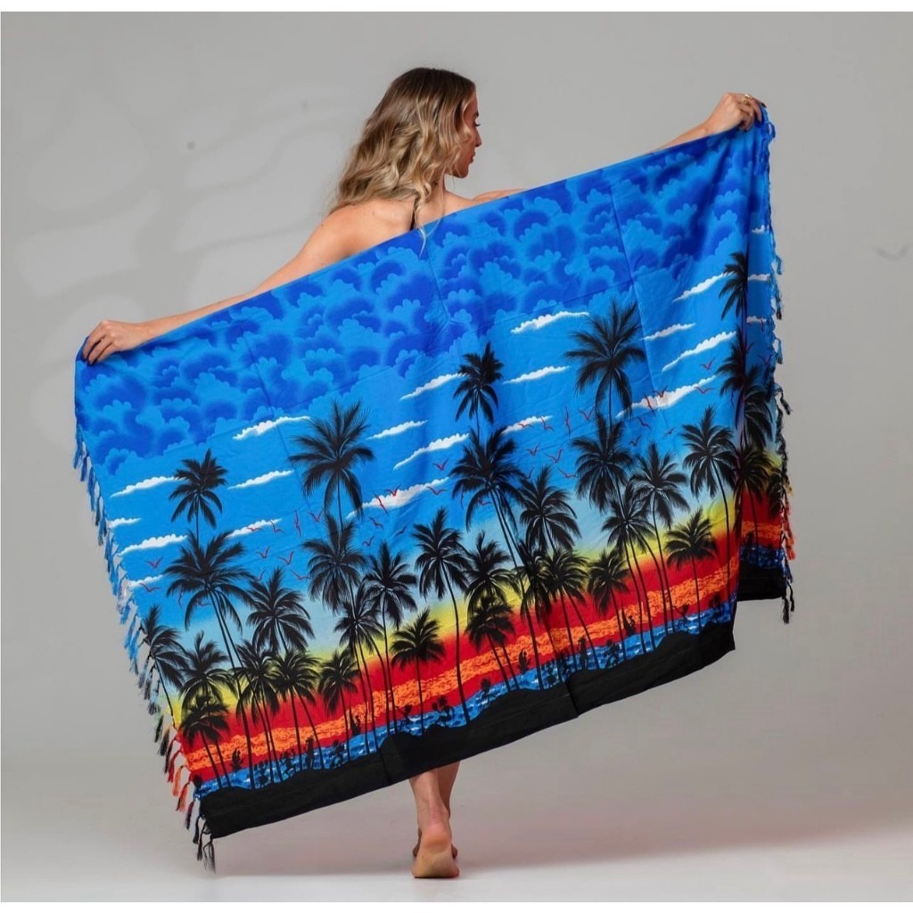 Canga Saida de Praia Tropical Modelo Especial Verão
