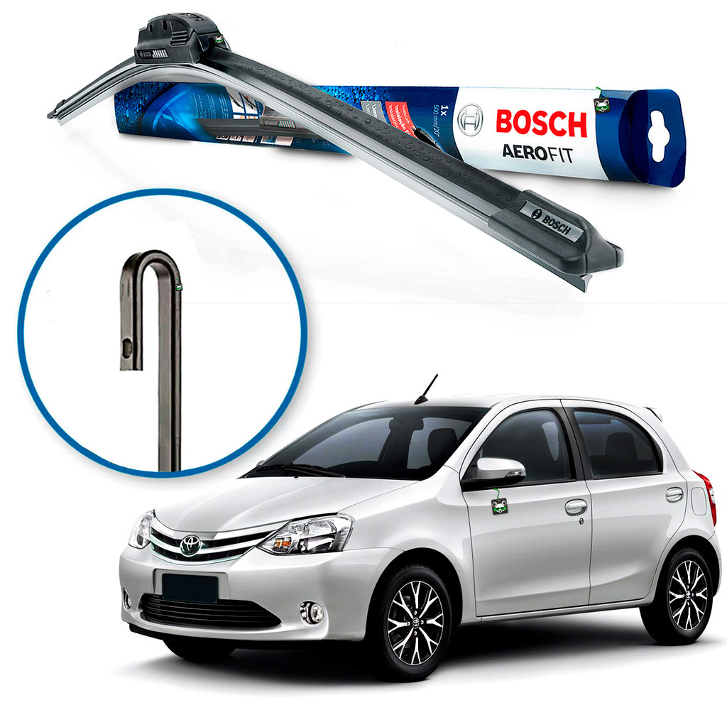 Palheta Limpador Parabrisa Bosch Etios / Sedan 2012 13 14 15 16 17 18 19 20 21 22 23 24 2025 em Oferta na Shopee
