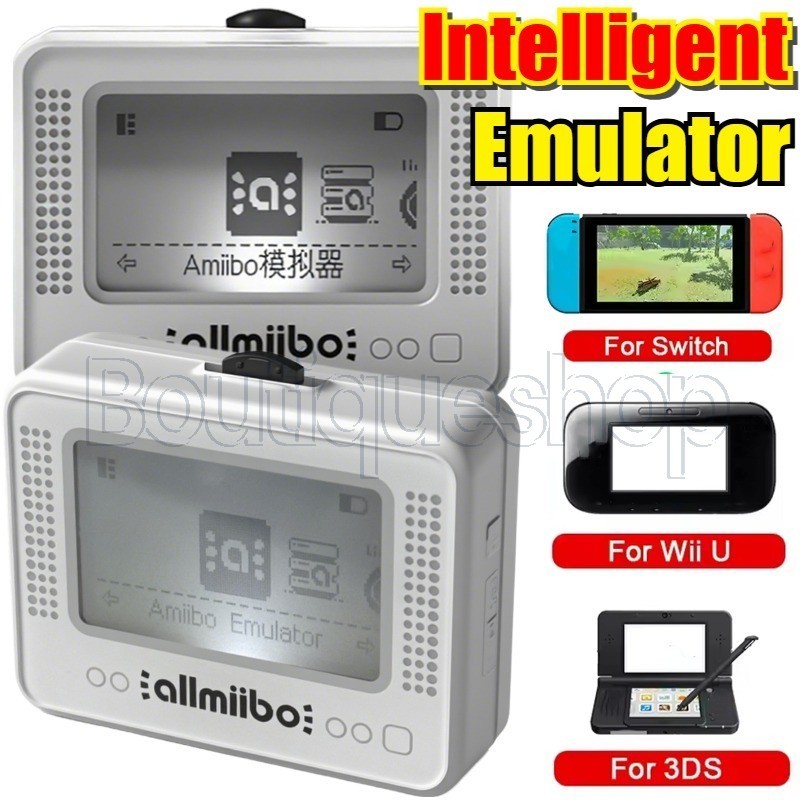 Emulador Allmiibo Portátil-Simulador NFC Sem Fio Inteligente Recarregável-Plug & Play , Carregamento Tipo C-Acessório De