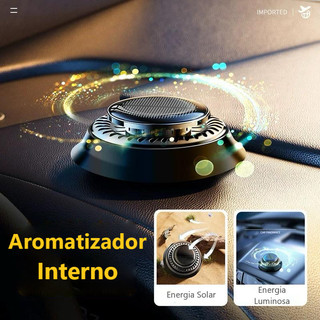 Cheirinho Para Carro Aromatizador Com Difusor Energia Solar Automático Perfume Aroma Puri…