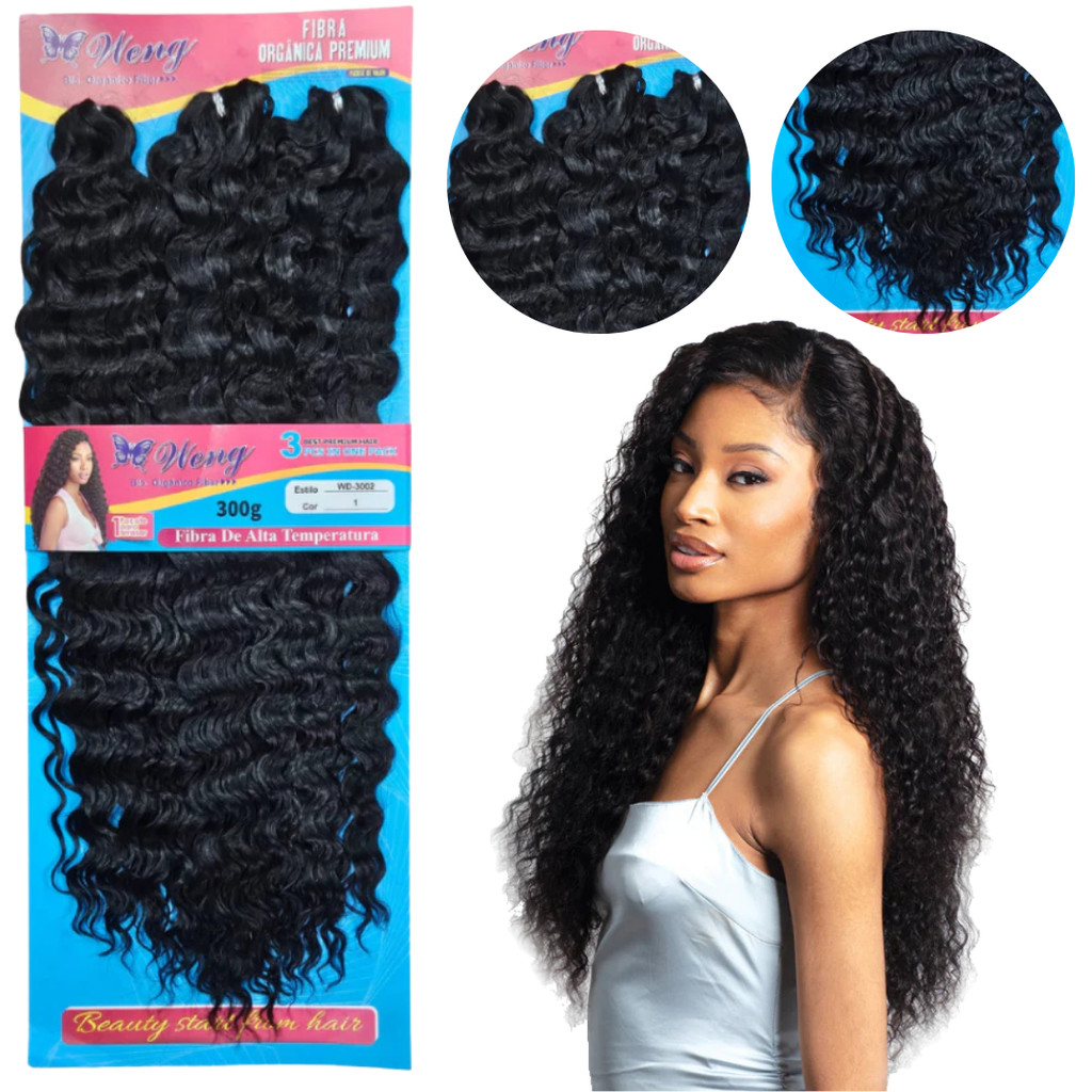 Cabelo Cacheado 70cm Wd-3002 Weng Orgânico 300g Direto de Fábrica — R$ 74,90 em Shopee