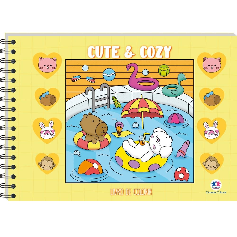 Cute and Cozy Yellow | Livro de Colorir