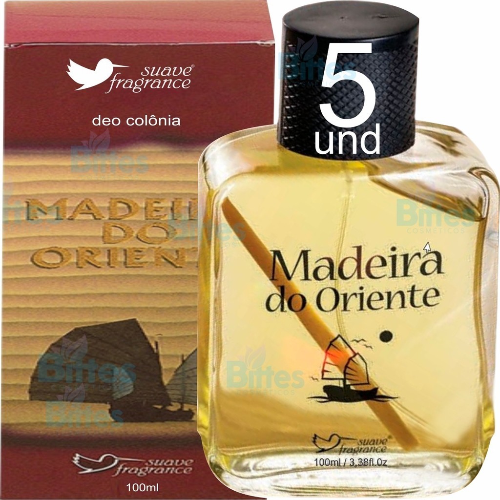 5 Deo Colônia Madeira Do Oriente Suave Fragrance Atacado