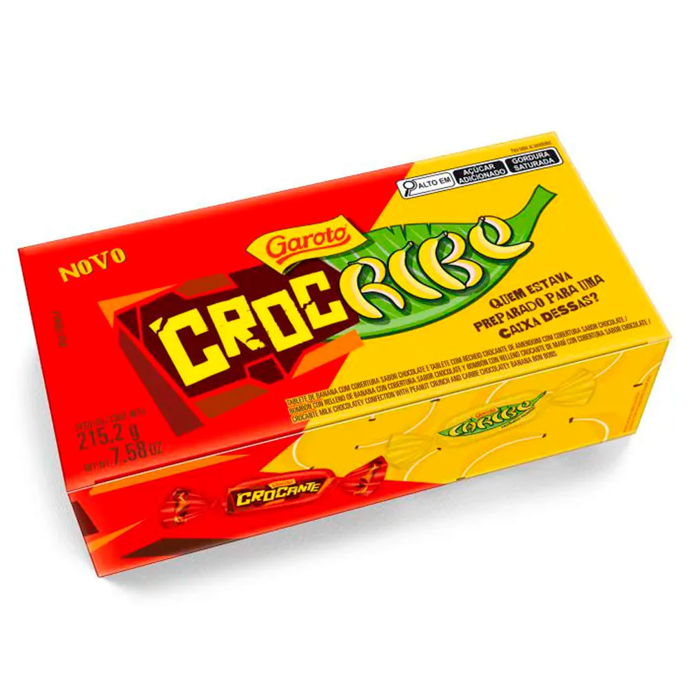 Caixa de Bombom Garoto Crocribe 215,2g - Food & Beverages