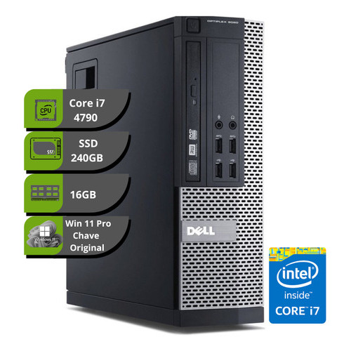Pc Desktop Dell 9020 Mini Core I7 16gb Ssd 240gb Win 11 Pro
