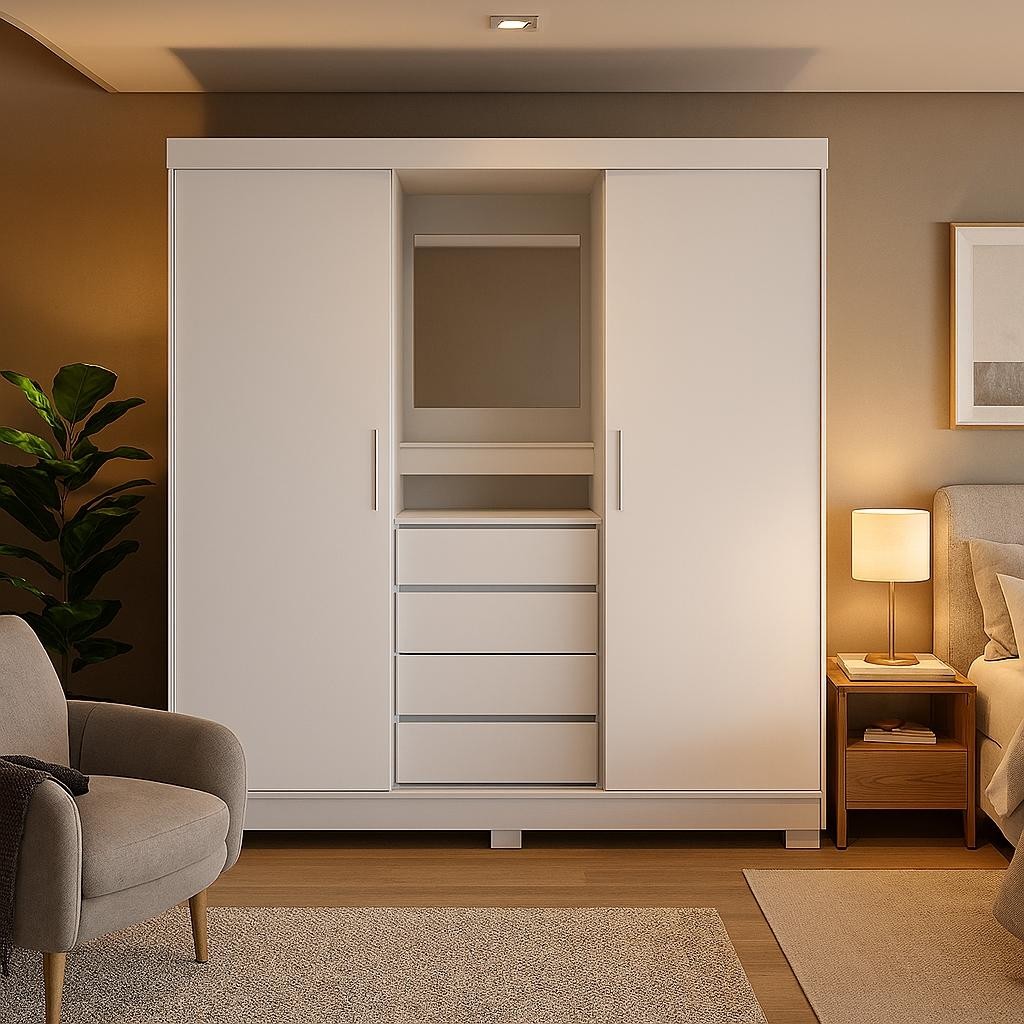 Guarda-Roupa Casal com Penteadeira: Onde Comprar | BuscaProdutos