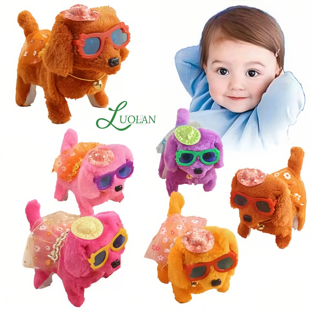 Cachorrinho de Brinquedo que Anda e Late - Com Óculos que Acendem em Oferta na Shopee