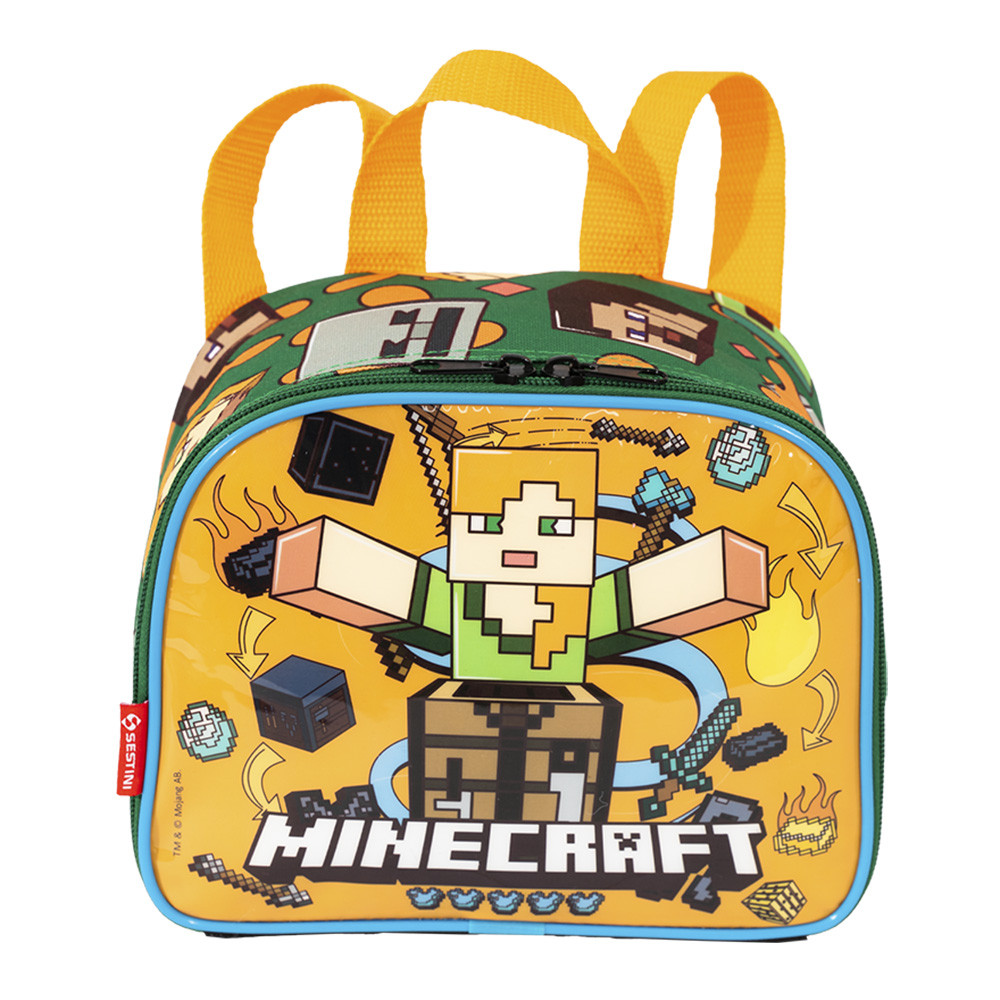 Lancheira Térmica Escolar Minecraft Funtage Sestini em Oferta na Shopee