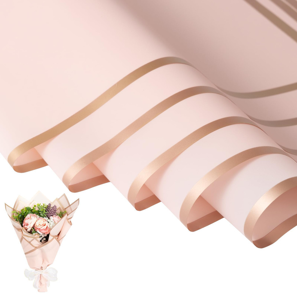 Kit 20/40 Papel De Buquê À Prova D'água E Umidade Para Fazer Buquês Como Presente