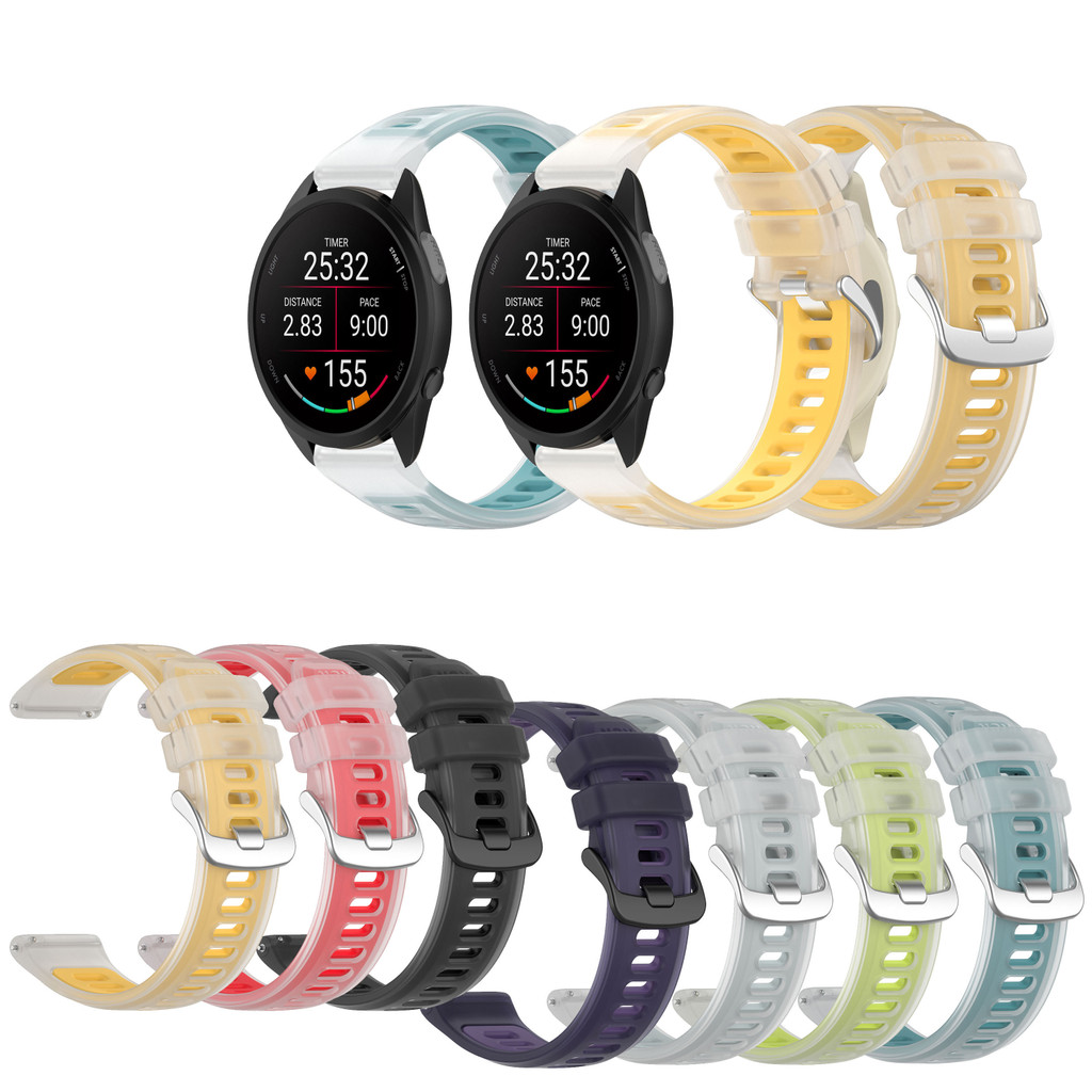 Pulseira De Silicone De 20mm 22mm Para Garmin Forerunner 265 255 245 245M 645 645M 55 158 165 Música 970 570 42mm 47mm A em Oferta na Shopee